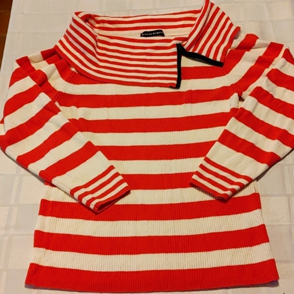 Bianca Nygard Long Sleeve Cowl Neck Bright Pink Sweater. Size Large - Picture 1 of 9